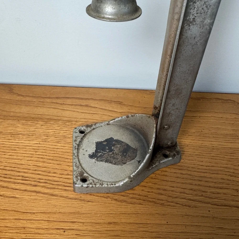Vintage‎ Industrial Cast Iron Bottle Capper Made in USA Red Handle